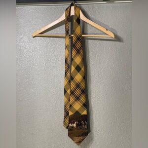 Ralph Lauren Vintage Equestrian Hand Made 100% Silk Tie
